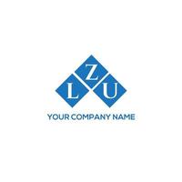 LZU letter logo design on white background. LZU creative initials letter logo concept. LZU letter design. vector