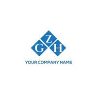 GZH letter logo design on white background. GZH creative initials letter logo concept. GZH letter design. vector