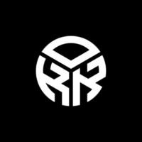 OKK letter logo design on black background. OKK creative initials letter logo concept. OKK letter design. vector