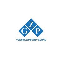 diseño de logotipo de letra gzp sobre fondo blanco. concepto de logotipo de letra de iniciales creativas gzp. diseño de letras gzp. vector