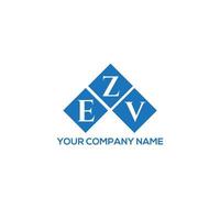 diseño de logotipo de letra ezv sobre fondo blanco. concepto de logotipo de letra de iniciales creativas ezv. diseño de letra ezv. vector