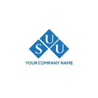 SUU letter logo design on white background. SUU creative initials letter logo concept. SUU letter design. vector