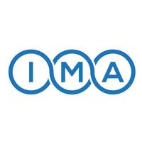 IMA letter logo design on white background. IMA creative initials letter logo concept. IMA letter design. vector