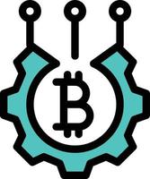 bitcoin vector illustration on a background.Premium quality symbols. vector icons for concept and graphic design.