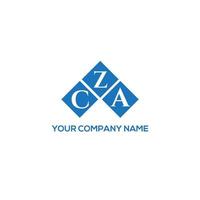 CZA letter logo design on white background. CZA creative initials letter logo concept. CZA letter design. vector