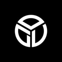 ODV letter logo design on black background. ODV creative initials letter logo concept. ODV letter design. vector
