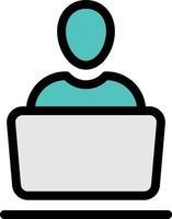 gamer laptop vector illustration on a background.Premium quality symbols.vector icons for concept and graphic design.
