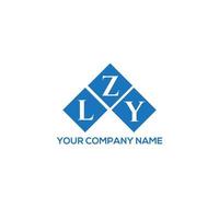 LZY letter logo design on white background. LZY creative initials letter logo concept. LZY letter design. vector