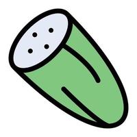 Ilustración de vector de pepino en un fondo. Símbolos de calidad premium. Iconos vectoriales para concepto y diseño gráfico.