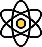 atom vector illustration on a background.Premium quality symbols.vector icons for concept and graphic design.