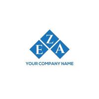 EZA letter logo design on white background. EZA creative initials letter logo concept. EZA letter design. vector