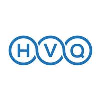 HVQ letter logo design on white background. HVQ creative initials letter logo concept. HVQ letter design. vector