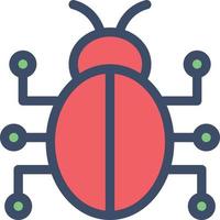 bug vector illustration on a background.Premium quality symbols. vector icons for concept and graphic design.