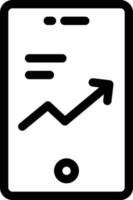mobile graph vector illustration on a background.Premium quality symbols. vector icons for concept and graphic design.