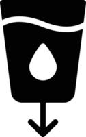 ilustración de vector de agua limpia en un fondo. símbolos de calidad premium. iconos vectoriales para concepto y diseño gráfico.