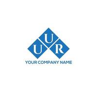 UUR letter logo design on white background. UUR creative initials letter logo concept. UUR letter design. vector