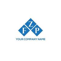 FZP letter logo design on white background. FZP creative initials letter logo concept. FZP letter design. vector