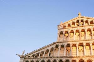 PISA, ITALY, 2021 - architectural element of Baptistery and Cathedral of Pisa. Square of Miracles, Cathedral Square photo