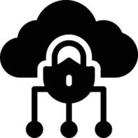 cloud lock vector illustration on a background.Premium quality symbols. vector icons for concept and graphic design.