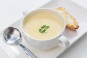 Delicious corn soup photo