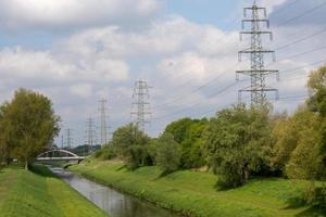 High voltage pylon for power supply photo