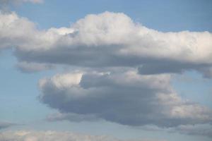 white clouds with blue sky photo