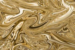 fondo líquido de metal dorado abstracto foto