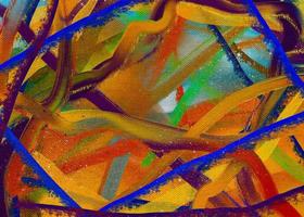 Abstract oil painting texture in bright colors for display photo