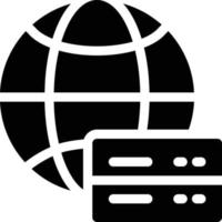 global server vector illustration on a background.Premium quality symbols. vector icons for concept and graphic design.