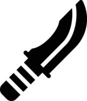 ilustración de vector de cuchillo en un fondo. símbolos de calidad premium. iconos vectoriales para concepto y diseño gráfico.