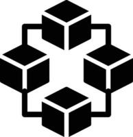 ilustración de vector de red blockchain en un fondo. símbolos de calidad premium. iconos vectoriales para concepto y diseño gráfico.