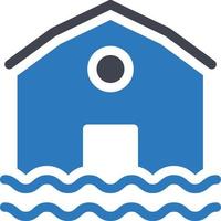 flood home vector illustration on a background.Premium quality symbols.vector icons for concept and graphic design.