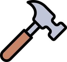 hammer vector illustration on a background.Premium quality symbols.vector icons for concept and graphic design.