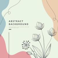 abstract modern hand drawn background vector