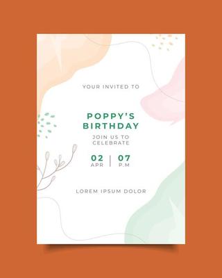 birthday invitation template