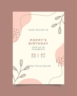 birthday invitation template