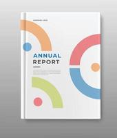 annual report  cover book design vector