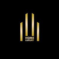 hohome luxury logo with gold icon, vectorme luxury vector