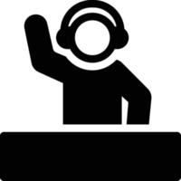 dj vector illustration on a background.Premium quality symbols.vector icons for concept and graphic design.