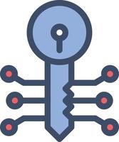 key vector illustration on a background.Premium quality symbols. vector icons for concept and graphic design.