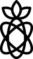 atom vector illustration on a background.Premium quality symbols. vector icons for concept and graphic design.