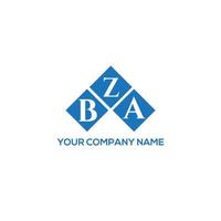 ZBA letter logo design on WHITE background. ZBA creative initials letter logo concept. ZBA letter design. vector