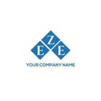 EZE letter logo design on white background. EZE creative initials letter logo concept. EZE letter design. vector