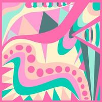 Abstract geometric background. Pucci style vector