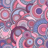 Seamless background with geometric pattern. Oval and circle shapes vector