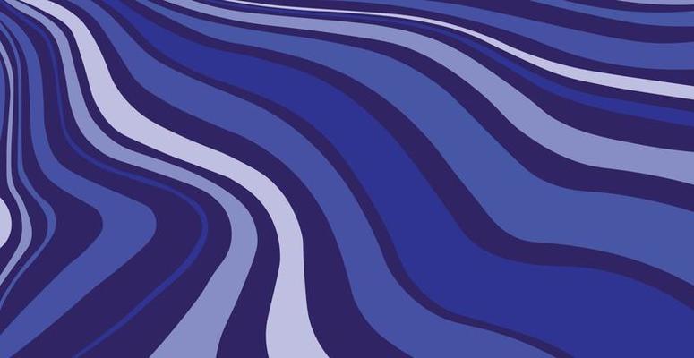 Panoramic texture background blue cyan wavy lines - Vector