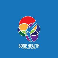 Bone health logo vector illustration