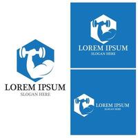 Fitness Logo Design vector illustrationicon