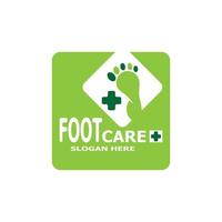 Foot care health logo vector template