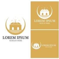 Mosque icon and symbol vector template